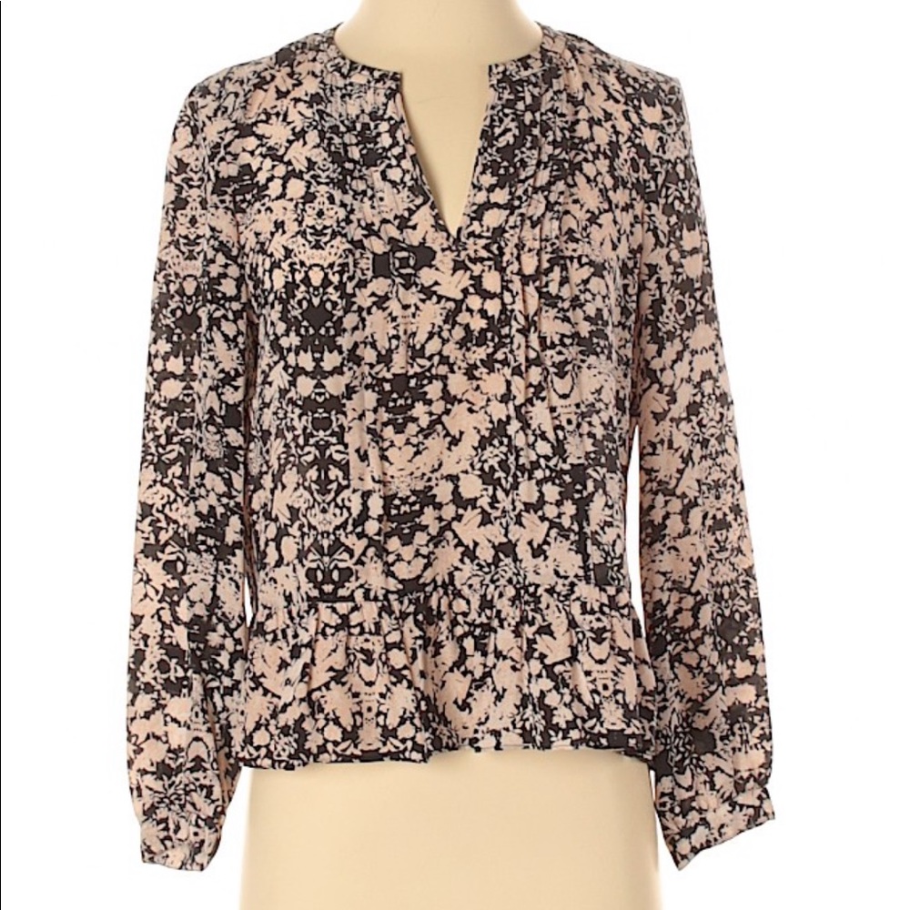 PRICE DROP! Rebecca Taylor Silk Printed Blouse.
